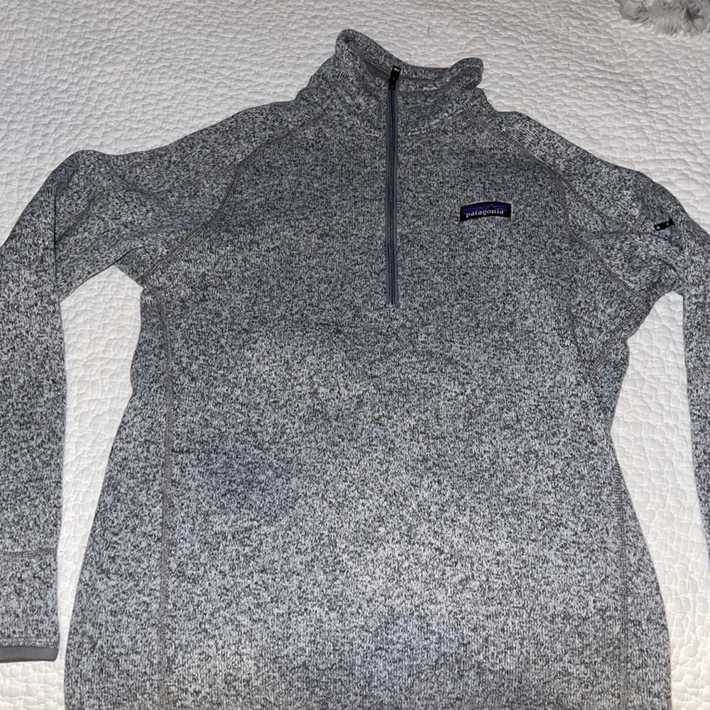 Patagonia grey zip up